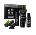 Kit Facial BIOAQUA Carbón Activado – 3 Pasos Anti Puntos Negros