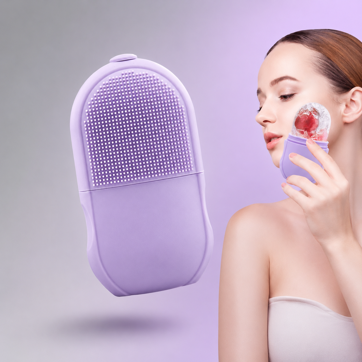 Molde Facial Silicona Hielo